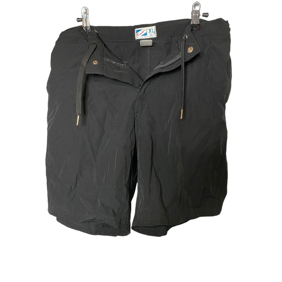 Bermies Performance Shorts XL Mens Black Drawstring Fitness Beach Casual Active - Picture 3 of 7